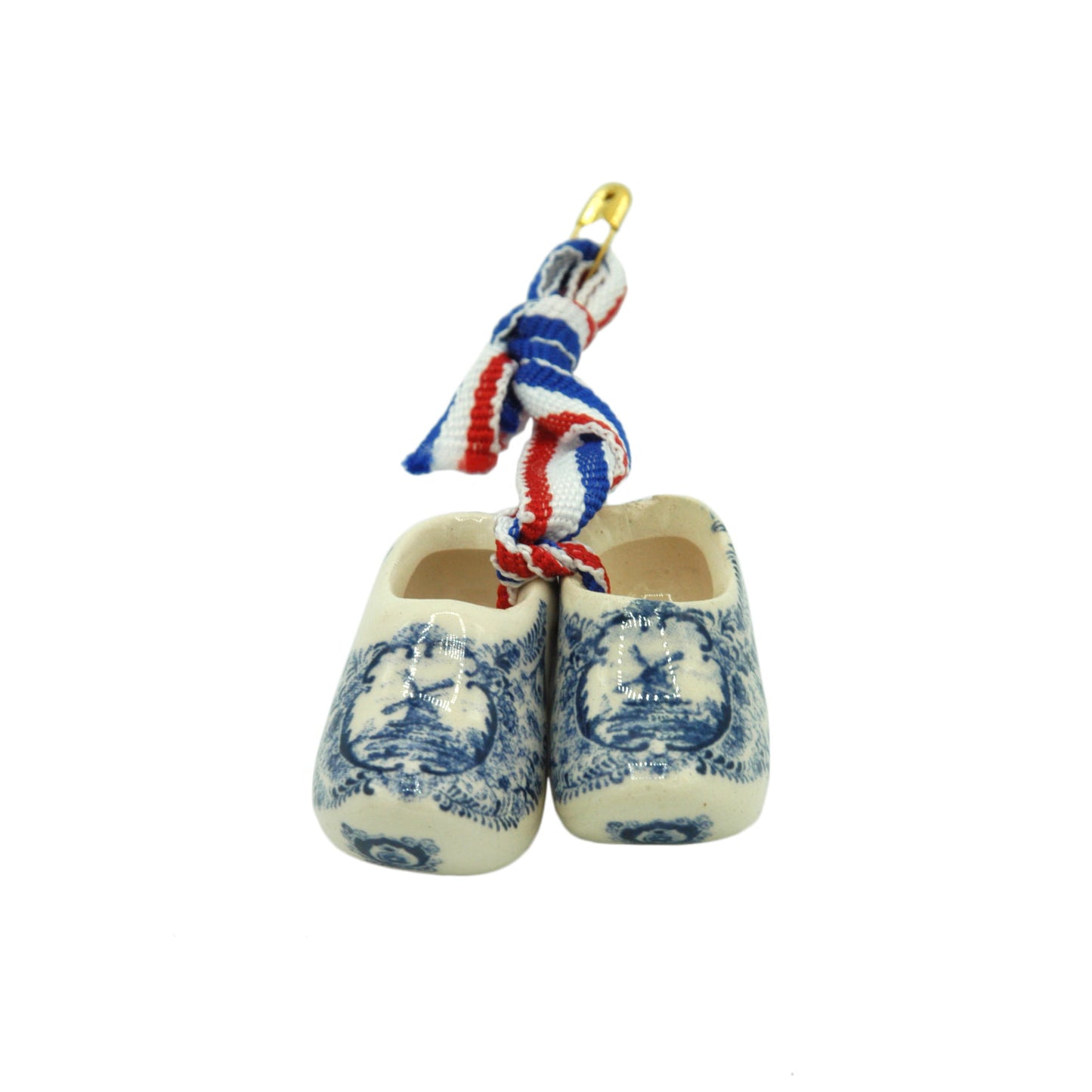 Klompen 10 paar corsage blauw 4 cm