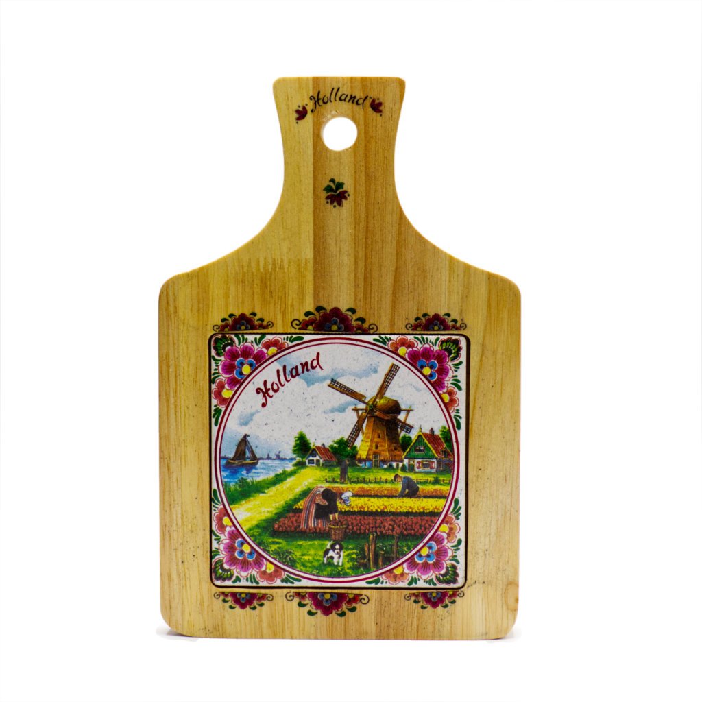 Kaasplank met tegel "Holland" Kleur
