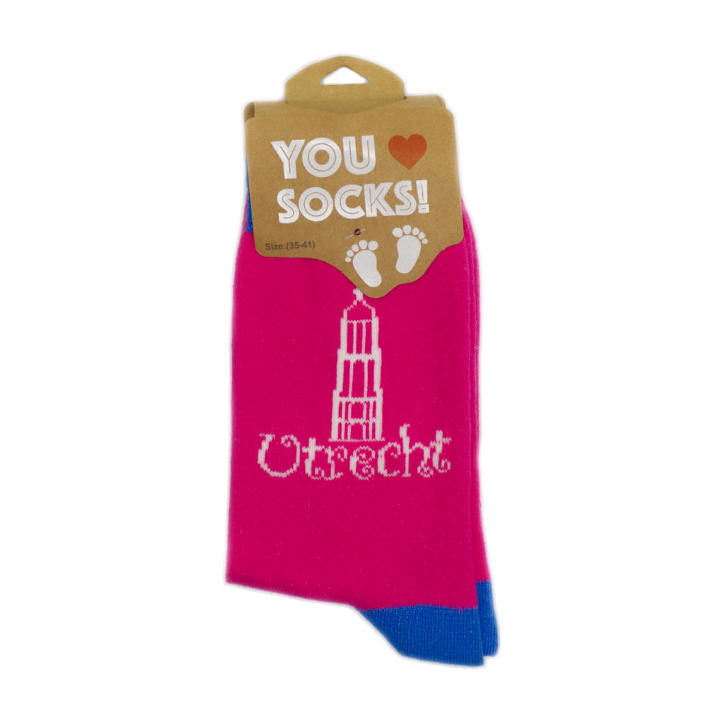 You love Socks Domtoren Utrecht Roze