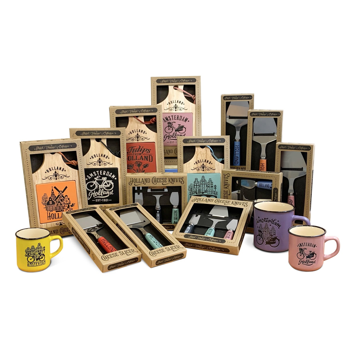 Kaasplank Hout Keramiek Tegel Oranje Holland