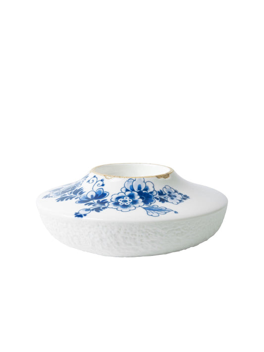 Blauw Bloesem waxinelichthouder van porselein met Delfts blauw decor