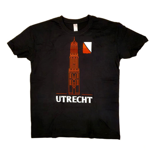 Domtoren Utrecht T-shirt Zwart